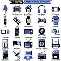 La technologie et dispositif icône vecteur