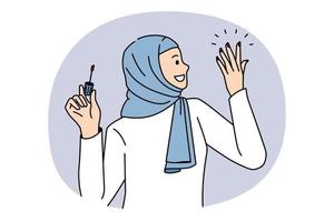 moderne Islam arabe femmes concept vecteur