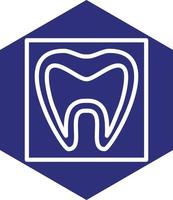 dent radiographie vecteur icône conception