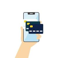 crédit carte argent financier Sécurité pour en ligne achats, en ligne Paiement crédit carte avec Paiement protection concept. 3d vecteur rendre pour affaires finance, achats carte 3d avec mobile Sécurité