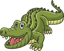 crocodile dessin animé couleur clipart illustration vecteur