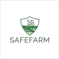sûr agriculture ou ferme logo conception gratuit vecteur