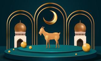 eid Al adha mubarak le fête de musulman communauté Festival Contexte conception.vecteur illustration vecteur