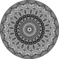 mandala de fleurs. éléments décoratifs d'époque. motif oriental, illustration vectorielle. motifs islamiques, arabes, indiens, marocains, espagnols, turcs, pakistanais, chinois, mystiques, ottomans. page de livre de coloriage vecteur