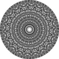 décoratif mandala avec classique floral éléments sur blanc Contexte. sans couture abstrait modèle. adapté pour coloration livre, emballage papier, emballage. vecteur