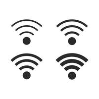 Wifi signal icône vecteur conception illustration