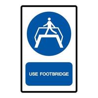 utiliser le signe du symbole de la passerelle vecteur