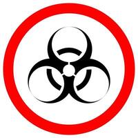 signe de symbole de danger biologique vecteur