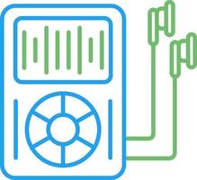icône de vecteur de lecteur mp3