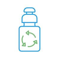 icône de vecteur de bouteille écologique