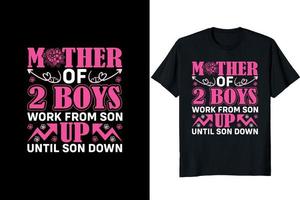 conception de t-shirt pour la fête des mères vecteur