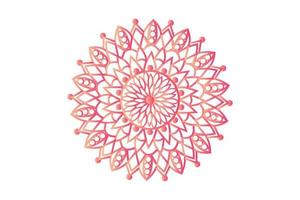 dessiné à la main mandala avec floral motifs. ornemental mandala adulte coloration livre page. mandala modèle pour henné, Mehndi, tatouage, et décoration. vecteur