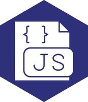 conception d'icône vectorielle de fichier javascript vecteur