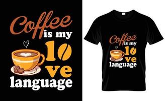 café t-shirts conception vecteur