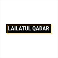 lailatul qadr noir vecteur faire appel à bannière avec information sur le nuit de Puissance dans Ramadan