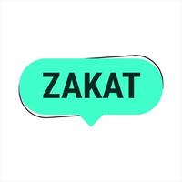 zakat expliqué turquoise vecteur faire appel à bannière avec information sur donnant à charité pendant Ramadan