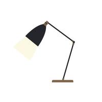 Bureau table lampe plat conception style. bureau lampe moderne vecteur illustration