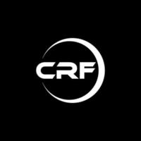 crf lettre logo conception dans illustration. vecteur logo, calligraphie dessins pour logo, affiche, invitation, etc.