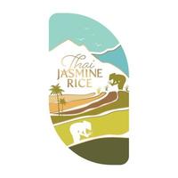 illustration vectorielle de riz vecteur
