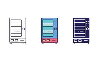 icône de vecteur de distributeur automatique