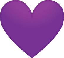cœur violet illustration vecteur