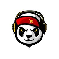 Panda la musique vecteur