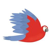 ara oiseau icône dessin animé vecteur. tropical perroquet vecteur