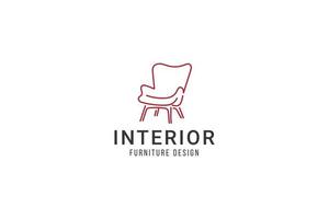 intérieur conception logo vecteur icône illustration