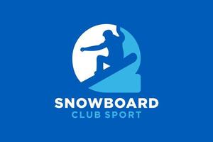 vecteur initiales lettre q avec snowboard Créatif géométrique moderne logo conception.