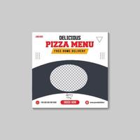 une boîte de Pizza cette dit aujourd'hui délicieux Pizza. vecteur