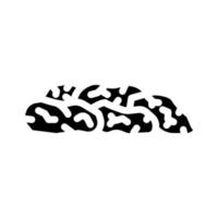 raisins secs séché fruit glyphe icône vecteur illustration