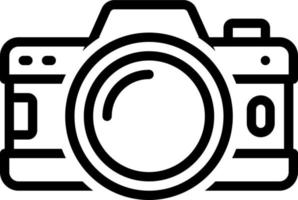 ligne icône pour la photographie vecteur