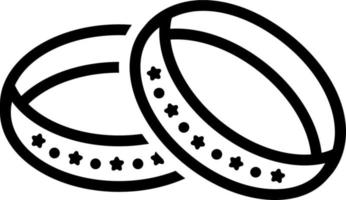 ligne icône pour bracelets vecteur
