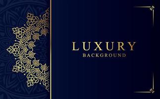 luxe d'or mandala conception Contexte dans arabe style vecteur