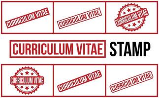 curriculum vitae caoutchouc timbre ensemble vecteur