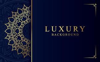 luxe d'or mandala conception Contexte dans arabe style vecteur
