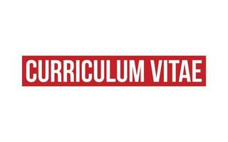 curriculum vitae caoutchouc timbre joint vecteur