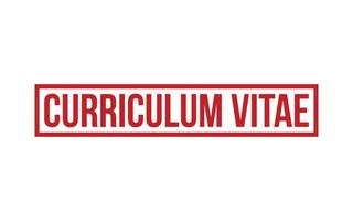 curriculum vitae caoutchouc timbre joint vecteur