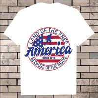 Mémorial Etats-Unis T-shirt conception, icône illustration vecteur