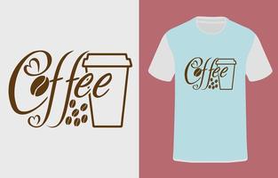 café typographie graphique conception, pour T-shirt impressions, vecteur illustration