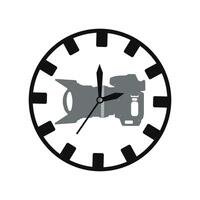 l'horloge icône dans plat style. regarder vecteur illustration sur blanc isolé Contexte. temps affaires concept.