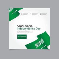 illustration de conception de modèle de vecteur de fête de l'indépendance de l'arabie saoudite