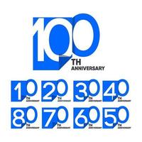 Célébration du 100 e anniversaire de votre entreprise vector illustration de conception de modèle
