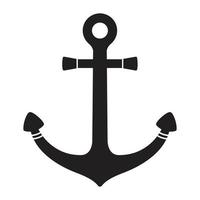 ancre vecteur barre nautique logo icône maritime mer océan bateau illustration graphique symbole