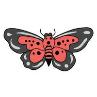 magnifique rouge ailes papillon de nuit ,bien pour graphique conception ressources. vecteur