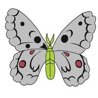 magnifique gris ailes papillon de nuit ,bien pour graphique conception ressources. vecteur