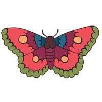 magnifique rouge ailes papillon ,bien pour graphique conception ressources. vecteur