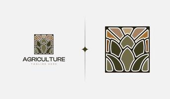 agriculture monoligne. universel Créatif prime symbole. vecteur signe icône logo modèle. vecteur illustration