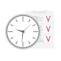 temps Planification conception icône vecteur