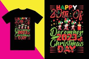 Noël T-shirt conception, branché T-shirt conception, Père Noël T-shirt conception, joyeux Noël T-shirt vecteur